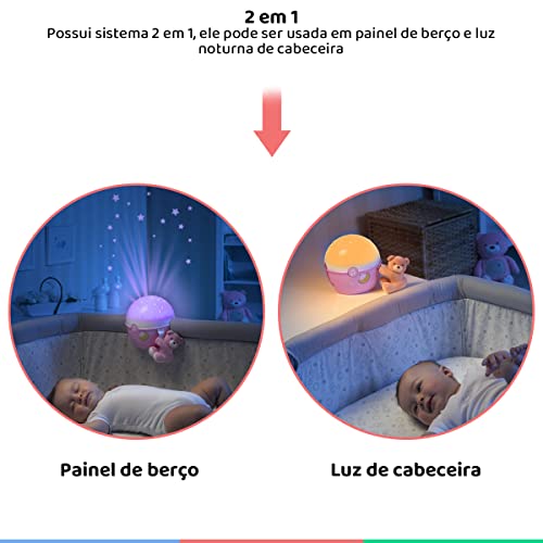 Chicco Projetor Berço Next 2 Stars Rosa Rosa