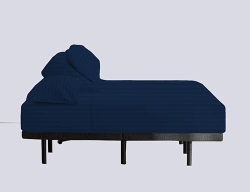 Miniatura 2 de Juego de sábanas de cabeza dividida para camas ajustables  bolsillo de 15.0in de profundidad  800 hilos 100% algodón egipcio  dividido 32 pulgadas