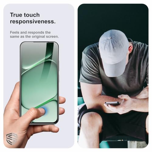 Image of Skyddshield Military-Grade Gorilla Tempered Glass For OnePlus N6 and OnePlus N6x (6.8 Inch) With Installation Kit | Edge to Edge Coverage | Black