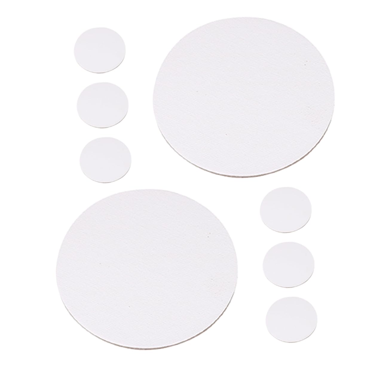 BESPORTBLE 8pcs Round Canvas Panels for Oil Acrylic and Watercolor Painting Blank Stretched Canvas Boards for Artists and DIY Craft Projects