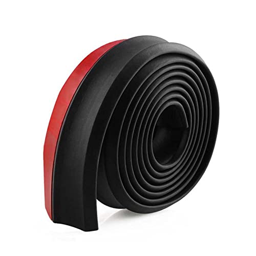 Universal Car Front Bumper Spoiler Rubber Sticker Protector Body Trim Exterior Mouldings Bumper Lip Strip (2.5M)