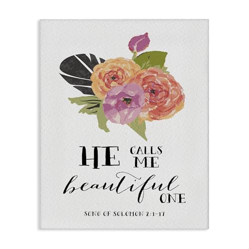 Stupell Industries 'He Calls Me Beautiful One Spiritual Quote'| Canvas Art by Stupell Industries - Used condition - US$40.80