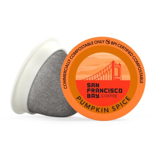 Image of Limited Edition Pumpkin Spice San Francisco Bay K-Cup Compatible Coffee Pods (36 Ct), Flavored Medium Roast, Commercially Compostable Single-Serve Coffee Pods