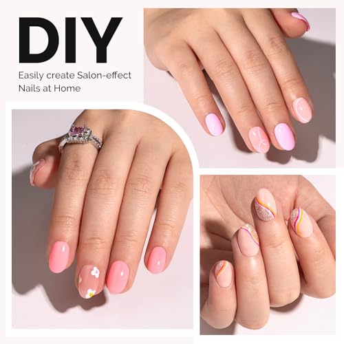 Image of MelodySusie Short Oval Round X Nail Tips- 600Pcs 15 Sizes Clear Acrylic, Half Matte Full Cover Press on Nails for DIY Extension & Salon Use, Pre-Shaped for Long-Lasting Manicure