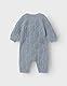 NAME IT Baby-Jungen Nbmwrilla Wool Ls Knit Suit Strampler, Grau, 74