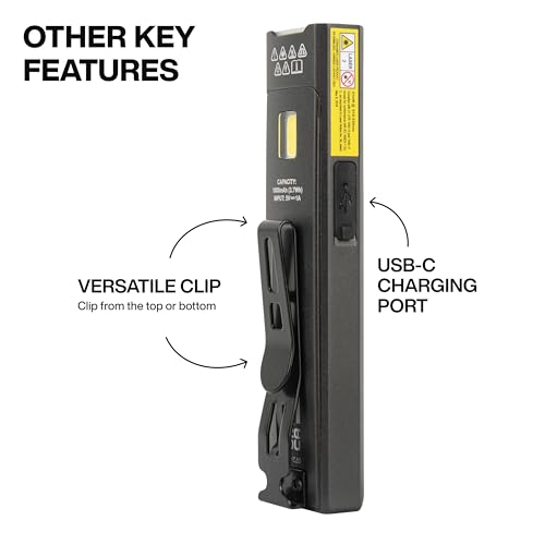 KLEIN TOOLS 56074 EDC Pocket Flashlight with Green Laser, Three Brightness Modes up to 1000 Lumens with Turbo Mode, Built-in Floodlight, <1mW, 510 to 530nm, Class 2, Rechargeable by KLEIN TOOLS - Image 3