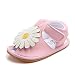 Lidiano Baby Toddler Sewing PU Leather Hook & Loop Cartoon Non-slip Sandals (6-12 Months, Pink)