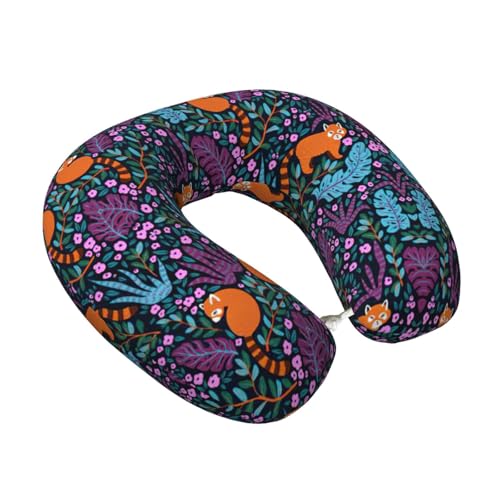 Almohada cuello en U espuma viscoelástica negro miniatura 2