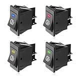 ZNDAW 4PCS Fog Light Toggle Rocker Switch, 12V 35A 4 Pin SPST ON Off LED Fog Light Rocker Switches, Universal Automotive Rear Front Fog Lamp Toggle Switch for Cars Trucks RVs Boats