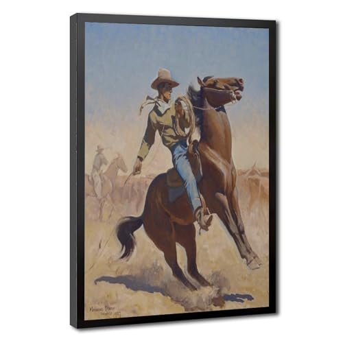 Impression sur toile Cow Puncher Maynard Dixon décoration murale bureau