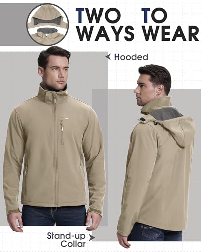 Veste softshell homme contre le vent et la pluie légère de randonnée - 2
