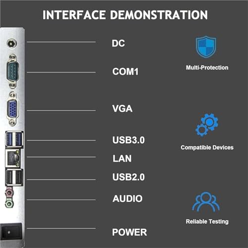 Image of 15.6 Inch Touch Screen PC POS for Small Business, All in One Smart Touch Screen Cash Register POS, for Retail, Restaurant, Retail, Cafe, Club