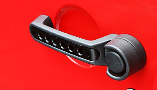 Side Door Handle Inserts Cover Trim Fits For Jeep Wrangler Accessories Jk Jku Liberty Sahara & Unlimited 2007-2018 Exterior Grab Handles Pull Jk Mods Decoration(Aluminum Black, 5Pcs) #TOP7