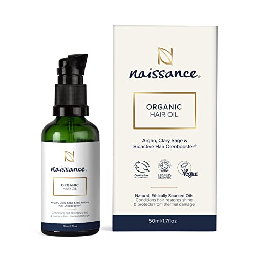 Naissance Serum Para Crecimiento Cabello Orgánico 50ml - Tratamiento Natural Hidratante - Suero De Refuerzo Nutritivo Con Aceite de Argan Para Pelo Seco Dañado - Restaura Brillo Protección Térmica