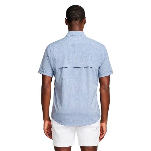 IZOD Men's Sunshield Performance Button Down Short Sleeve Shirt2
