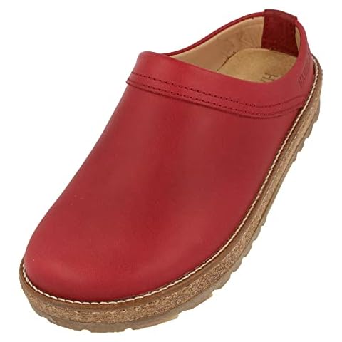 Haflinger Zuecos de Cuero Travel-Classic 818010 Rojo Cover