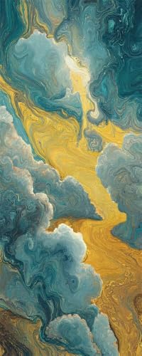 Diamond painting adulte grand format 100x300 cm abstrait broderie diamant