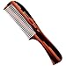 Kent 10T Large all Coarse Hair Detangling Comb, Wide Teeth for Long Thick Curly Wavy Hair. Hair Detangler Comb For Wet and Dry. Rake Comb Saw-Cut from Cellulose and Hand Polished, Handmade in England
