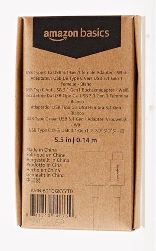 Adaptador USB-C a USB-A 3.1 Gen1 Alta Velocidad - Amazon Basics