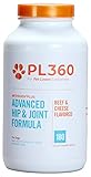 PL360 Advanced Hip and Joint Support for Dogs, Arthogen Plus MSM and HA, 180 Count