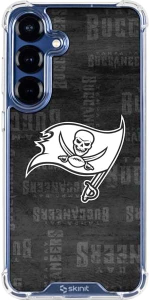 Skinit Clear Phone Case Compatible with Galaxy S25 Plus - Officially Licensed NFL Tampa Bay Buccaneers Design
