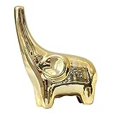 Keramische tierstatuen – die elefantenfigur hat glatte kanten und eine glatte oberfläche, ist angenehm anzufassen und sicher zu verwenden. keramische tierfigur