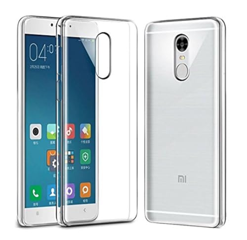 Image of COVERBLACK Rubber Silicone Back Cover for Redmi Note 4X - Transparent