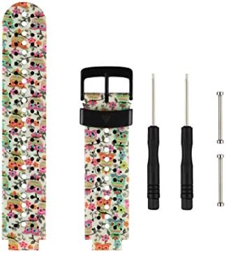 Fit-power Garmin Forerunner 235/235Lite Watch Band, Soft Silicone Replacement Watch Band for Garmin Forerunner 235/220 / 230/620 / 630/735 Smart Watch
