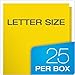 Oxford Two-Pocket Folders w/Fasteners, Yellow, Letter Size, 25 per Box (57709)