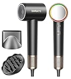 SHRATE Professional High Speed Ionic Hair Dryer | Ultra-Fast Drying | 500 Million Negative Ions | Low Noise | 160000 RPM | Compact Blow Dryer with Magnetic Diffuser for Faster Drying All Hair Types