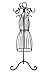 Mardel Wire Dress Form Jewelry Stand, Metal, Black, 14 x 14-1/2 Inches