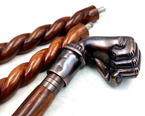 Bastón de madera para mujeres y hombres, estilo perforado, mango antiguo, bastón coleccionable de 3 partes, palo abierto de 36 pulgadas Bastón de madera para mujeres y hombres, estilo perforado, mango antiguo, bastón coleccionable de 3 partes, palo abierto de 36 pulgadas