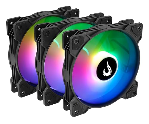 Kit Cooler Gabinete Rise Mode X - 3x Fan 120mm, ARGB, 1200rpm