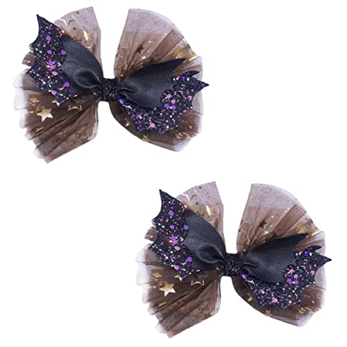 PRETYZOOM 6 peças elementos engraçados glitter Halloween festival decoração faixas de cabelo grampos