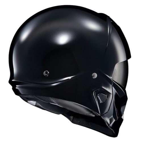 ScorpionEXO Covert 2 Open Face 3/4 Full Mode Motorcycle Helmet Bluetooth Ready Speaker Pockets Interchangeable Mouth Cover DOT Approved Solid (Gloss Black - Large) by ScorpionEXO - Image 4