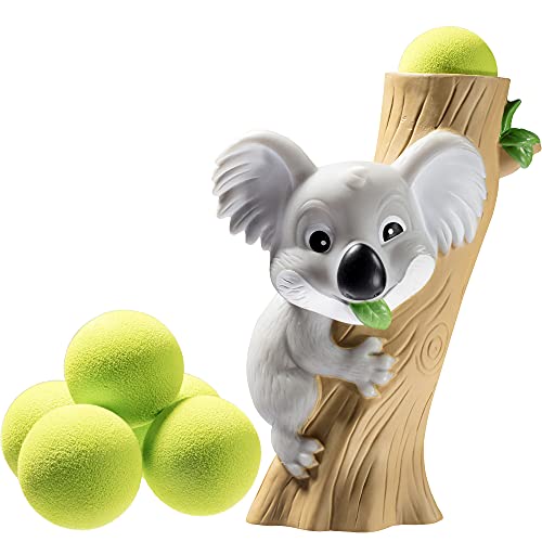 Hog Wild Koala Popper Toy - Shoot Foam Balls Up to 20 Feet - 6 Balls Included - Age 4+