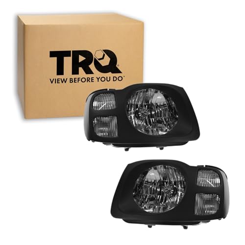 Image of TRQ Headlight Assembly Set NI2502147 NI2503147 Compatible with 2002-2004 Nissan Xterra