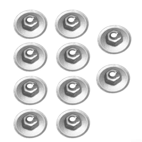 Image of LUCKCDUO Shield Nut 10 Pack for Ford Heat Shield and Insulation Panel Fixings For Mondeo C Max Fiesta Focus S Max Replacement Part W709729S442