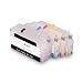Produktbild 4 wiederbefüllbare Tintenpatronen kompatibel mit HP 711 mit Auto Reset Chips für DesignJet T120 T125 T130 T520 T525 T530-24 + 36 Inch