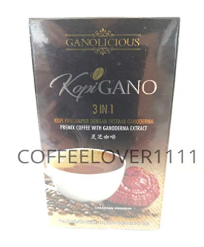 Miniatura 2 de Paquete de 25 cajas Gano Excel Ganocafe Ganolicious 3 en 1 Ganoderma Latte Coffee + 5 sobres Gano Excel Schokolade