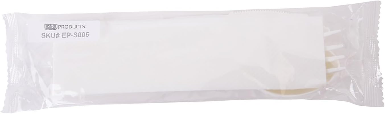 Eco-Products PSM Cutlery Set, 7-inch, White, Case of 250
