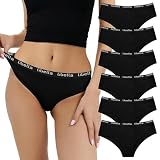 Geyuwoz Girls Underwear Teen Girls Cotton Panties, Hipster Youth Underwear Ladies Sexy Panties Size 12-14 6 Pack BL M