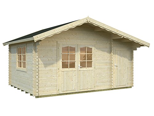 Palmako Blockbohlenhaus Emma 14,2 34 mm natur