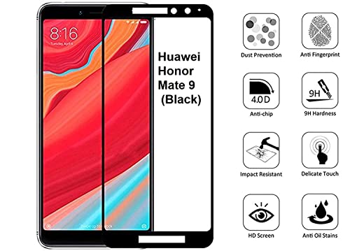 Image of Screen Protector for Huawei Honor Mate 9 (Black) Tempered Glass Edge-to-Edge 6D Screen Guard With Installation Kit