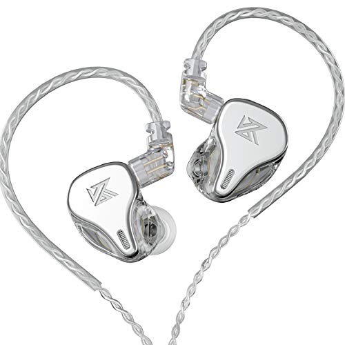 KZ DQ6イヤホン3DDベースHIFIイヤフォンインイヤーモニターノイズキャンセリングミュージックスポーツイヤホン,交換可能なケーブル (銀、マイクなし) KZ DQ6イヤホン3DDベースHIFIイヤフォンインイヤーモニターノイズキャンセリングミュージックスポーツイヤホン,交換可能なケーブル (銀、マイクなし)