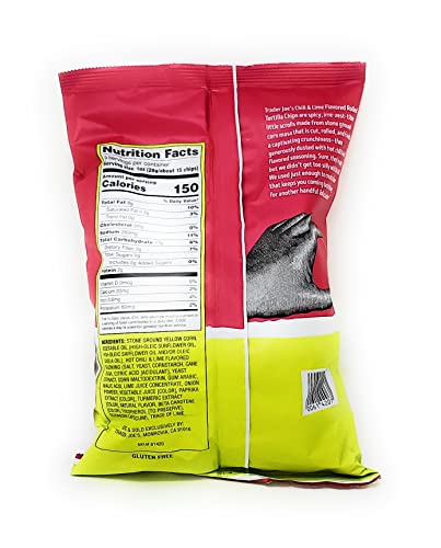 Trader Joe's Rolled Corn Tortilla Chips Chili & Lime Flavored Net Wt. 9 Oz (255G) - Pack Of 3 #TOP2