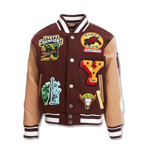 Jordan Craig Boys Empire City Varisty Jacket (Ruby)
