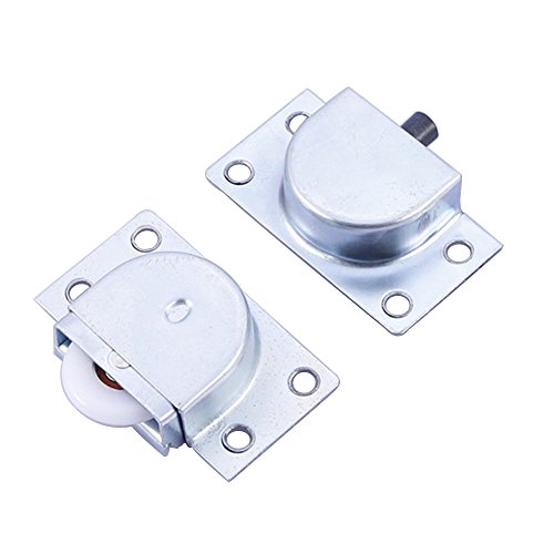 RZDEAL 8Pcs Furniture Roller Wheels Sliding Wheels for Wardrobe Cabinet Closet Window Sliding Door Wheels Hardware Accessories Pulley (Nylon Wheel)