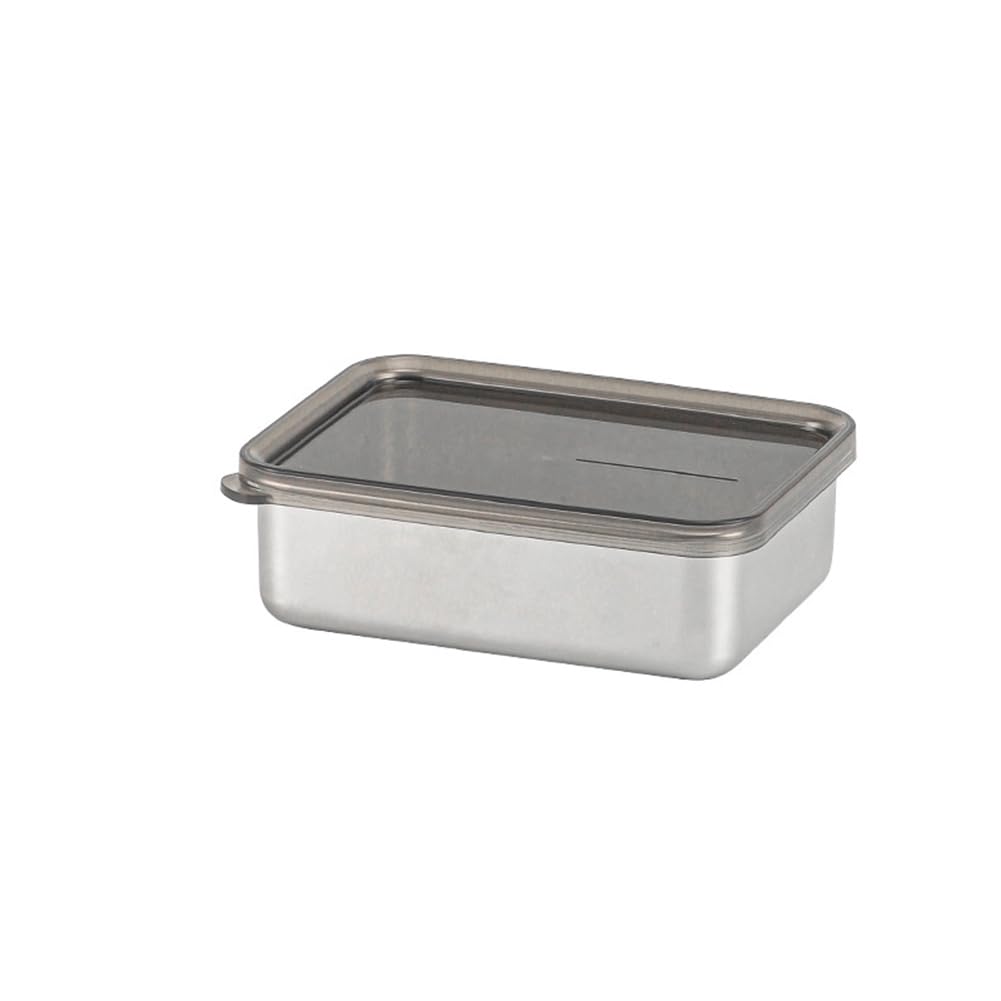 CTRLZS Food Storage Container Stainless Steel Kitchen Storage Box with Leakproof Lid Kitchen Accessories 400ML