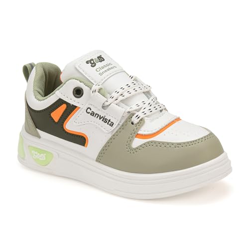 G&D Canvista Unisex Kids Shoes | Normal Padding with PVC Moulded Soft Sole | Synthetic Upper Breathable, Lightweight | Comfortable & Durable Stylish Indoor & Outdoor | Sneaker